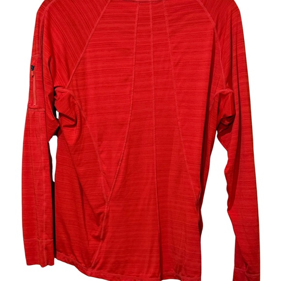 Athleta Red Long Sleeve Zip Pullover Top (Fits Medium) - Picture 4 of 10